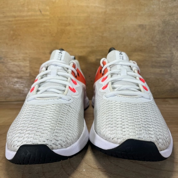 Under Armour Charged Breathe TR3 Womens Size 9.5 Training Shoes Sneakers White - Picture 2 of 10